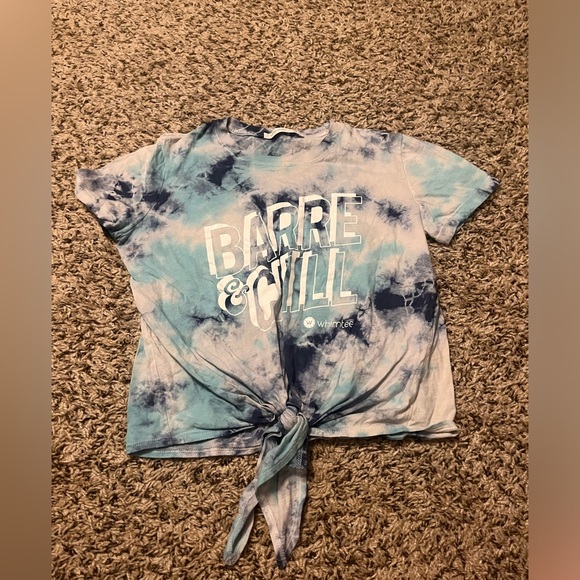 Barre & Chill Tie Front Crop Top - Picture 1 of 1